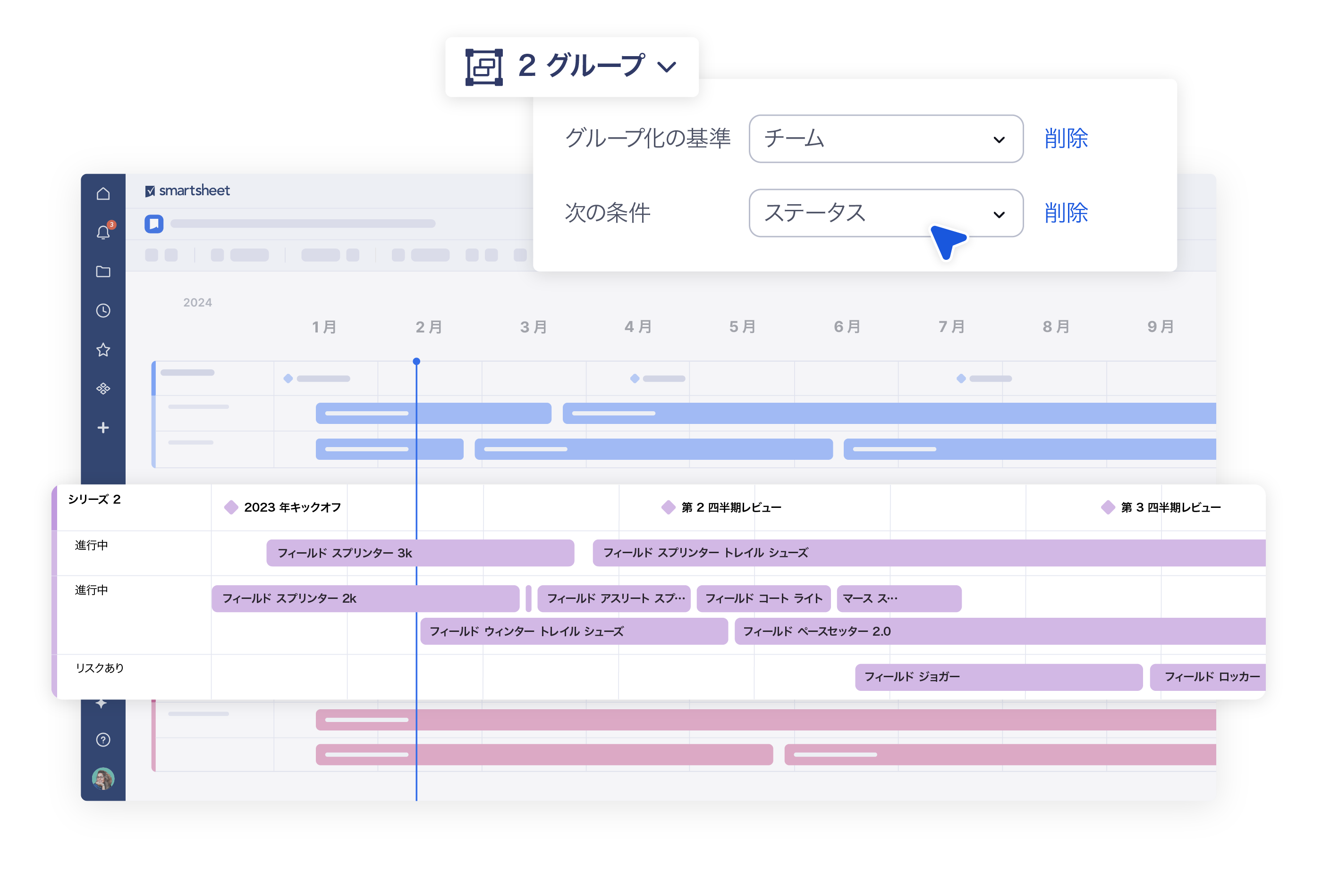 Features Timeline View