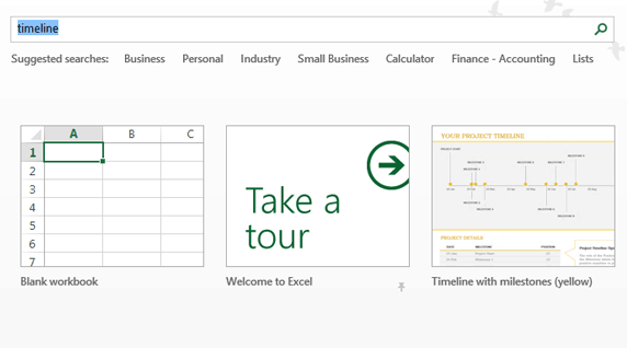 Excel タイムライン テンプレート